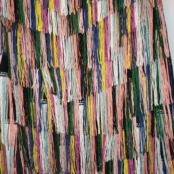 Eloquii Strapless Rainbow Fringe Dress (14) - Picture 4 of 4